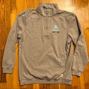 goofy foot quarter zip sweatshirt